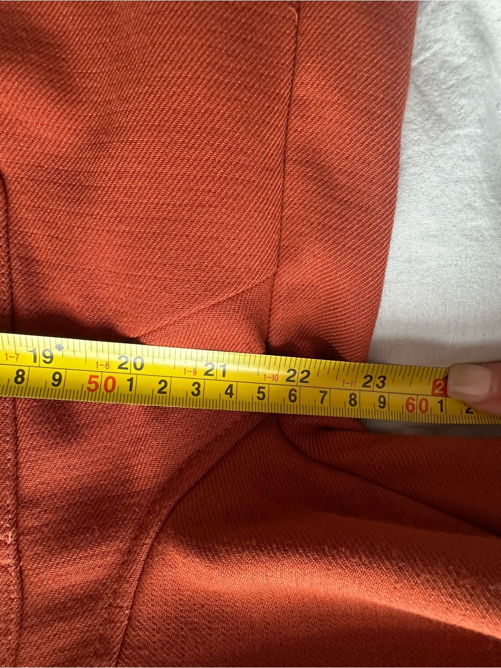 H&M Rust Oversized Utility Jacket Shacket Minimalist Button Up Coat EU 34 - Picture 10 of 12